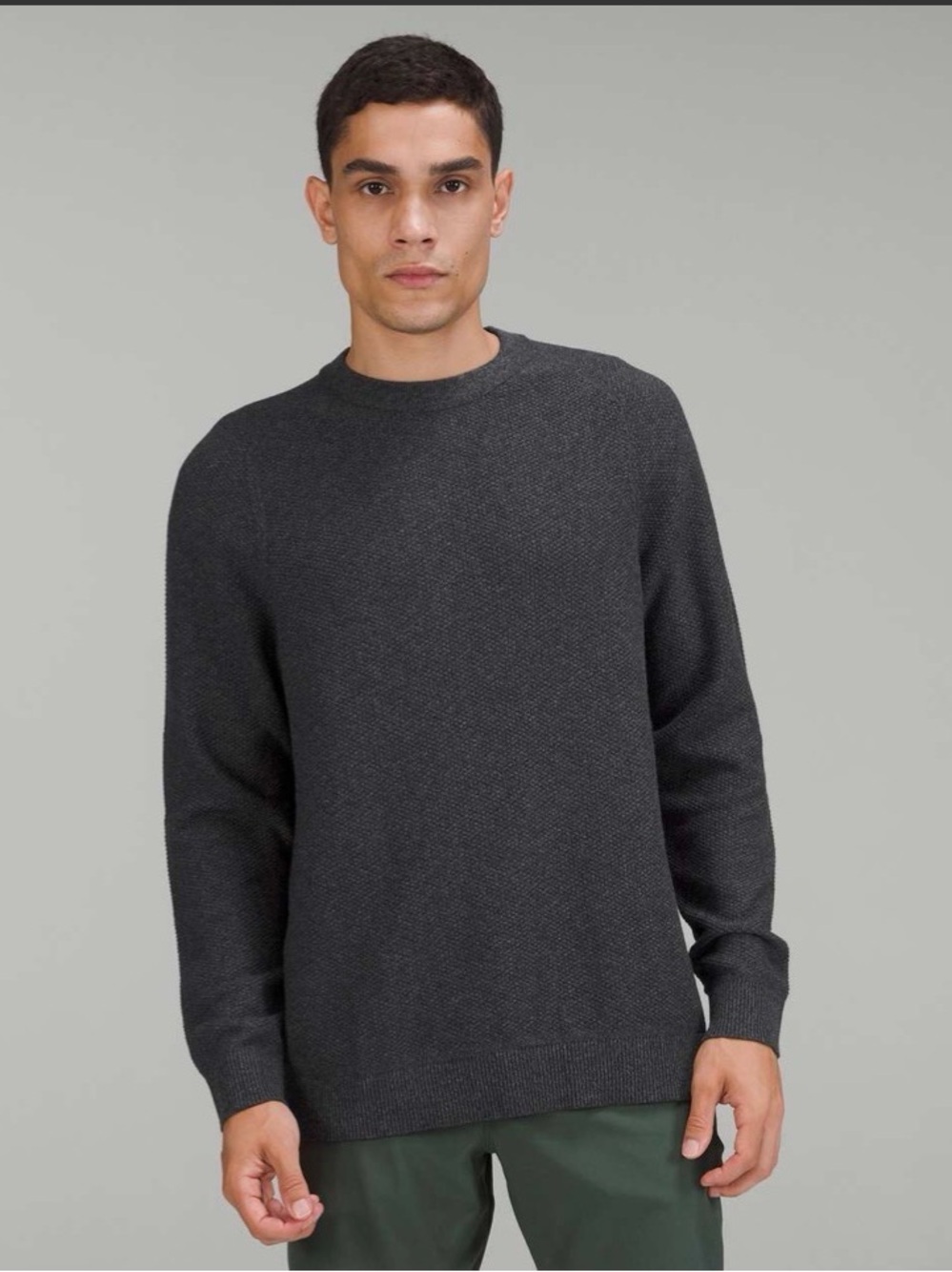 Lululemon Textured Knit Crewneck Sweater
Heathered Black